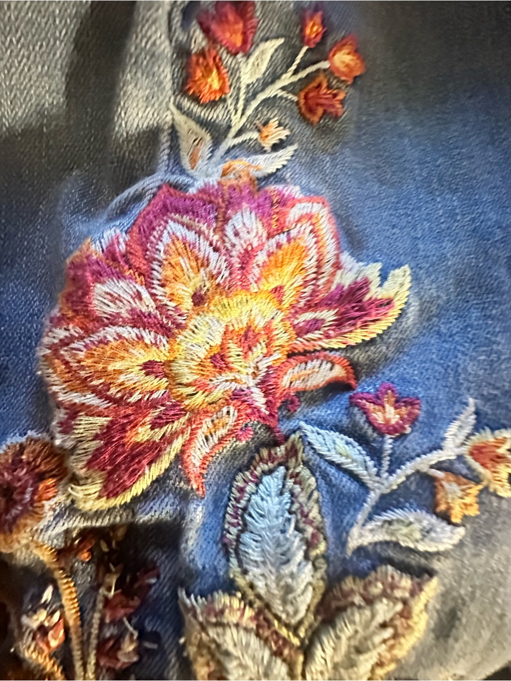 Free People Driftwood Embroidered Jumpsuit Size M EUC - Picture 9 of 9